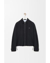Loewe - Chaqueta Con Cremallera En Algodón Técnicosize Hombre - Lyst