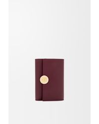 Loewe - Pebble Small Vertical Wallet In Shiny Nappa Calfskin - Lyst