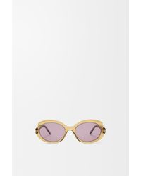 Loewe - Mini Oval Slim Sunglasses For - Lyst