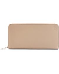 Loewe - Luxury Zip Around Wallet In Soft Grained Calfskin - Lyst