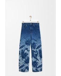 Loewe - Pantalón Vaquero Barrel En Denim Mujer - Lyst