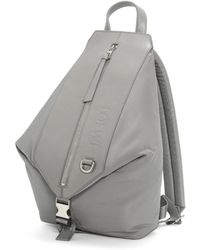 Loewe - Luxury Small Convertible Backpack In Nylon And Calfskin - Lyst