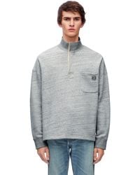 Loewe - Luxury High Neck Sweatshirt In Cotton - Lyst
