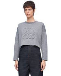Loewe - Anagram Cropped Sweater - Lyst