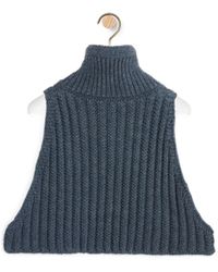 Loewe - Zip Collar In Wool - Lyst