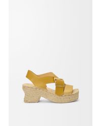 Loewe - Petal Espadrille Platform Sandal - Lyst