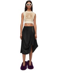Loewe - Chain Skirt In Silk - Lyst