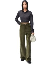 Loewe - Luxury Long Sleeve Cropped Polo In Silk And Cotton - Lyst