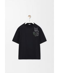 Loewe - X Louis Wain Cotton-Blend Anagram Cat Loose T-Shirt - Lyst