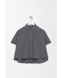 Loewe - Camisa Trapecio De Manga Corta En Algodón Técnico Mujer - Lyst