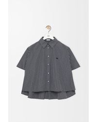 Loewe - Camisa Trapecio De Manga Corta En Algodón Técnico Mujer - Lyst