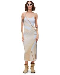 Loewe - Luxury Strappy Dress In Cotton Blend - Lyst