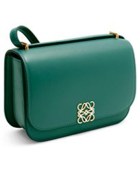 Loewe - Goya Bag in Silk Calfskin for Woman - Green - Silk Calf