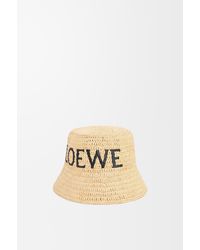 Loewe - Raffia Bucket Hat - Lyst