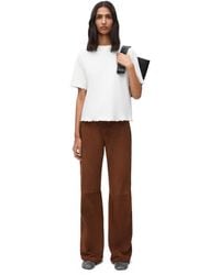 Loewe - Luxury Boxy Fit T-shirt In Cotton Blend For - Lyst