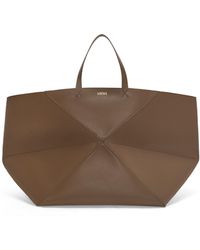 Loewe - Xxl Puzzle Fold Tote In Shiny Calfskin - Lyst