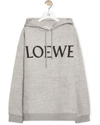 Loewe - Oversized Hoodie In Cotton - Lyst
