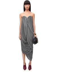 Loewe - Luxury Bustier Dress In Viscose For - Lyst