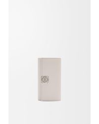 Loewe - Luxury Anagram Key Case In Pebble Grained Calfskin - Lyst
