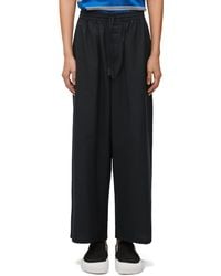 Loewe - Luxury Cropped Trousers In Cotton Blend - Lyst