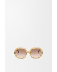 Loewe - Mini Anagram Steps Square Sunglasses Mujer - Lyst