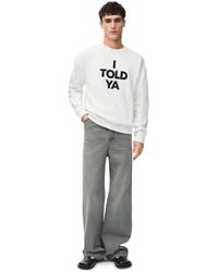 Loewe - Luxury Relaxed Fit Sweatshirt In Cotton - Lyst