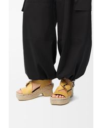 Loewe - Petal Espadrille Platform Sandal - Lyst