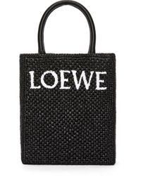 Loewe - Standard A5 Tote Bag In Raffia - Lyst