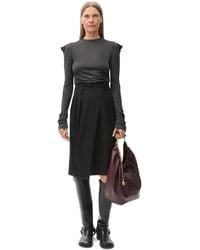 Loewe - Wrap Skirt In Cotton And Silk - Lyst