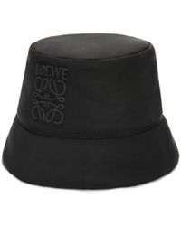 Loewe - Brand-embroidered Shell Bucket Hat M/ - Lyst