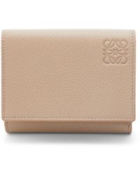 Loewe - Luxury Trifold Wallet In Soft Grained Calfskin For - Lyst