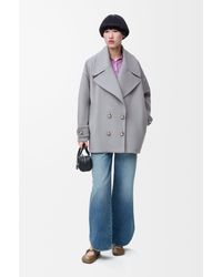 Loewe - Pebble Peacoat - Lyst