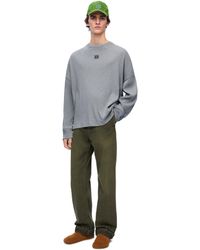 Loewe - Oversized Fit Long Sleeve T-shirt In Cotton - Lyst