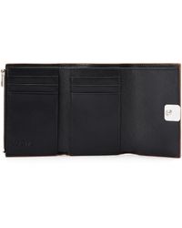 Loewe - Luxury Anagram Small Vertical Wallet In Pebble Grain Calfskin - Lyst