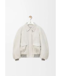 Loewe - Suede Leather Jacket - Lyst