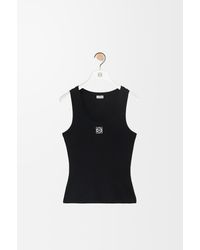 Loewe - Top Sin Mangas Anagram En Algodón Mujer - Lyst
