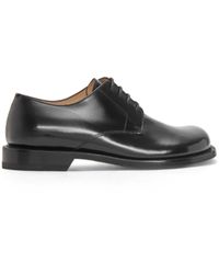 Loewe - Campo Derby Shoe In Brushed Calfskin - Lyst