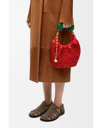 Loewe - Mini Squeeze Bag In Beaded Leather - Lyst