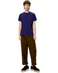 Loewe Luxury Herbarium Anagram T-shirt In Cotton For Men in Black Loewe Luxury Herbarium Anagram T-shirt In Cotton For Men in Black