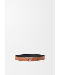 Loewe - Anagram Reversible Leather Belt - Lyst