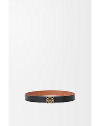 Loewe - Cinturón Reversible Anagram En Piel De Cuero Graneada Y Piel Lisasize Hombre - Lyst