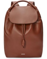 Loewe - Luxury Flamenco Backpack In Shiny Supple Calfskin - Lyst