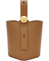 Loewe - Mini Pebble Bucket Bag In Mellow Calfskin - Lyst