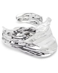 Loewe - Pleated Fan Cuff In Sterling Silver - Lyst