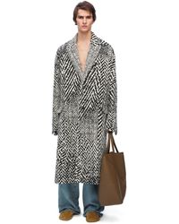 Loewe - Luxury Coat In Wool Blend - Lyst