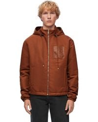 Loewe - Luxury Hooded Padded Jacket In Nylon - Lyst