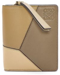 Loewe - Luxury Puzzle Compact Zip Wallet In Classic Calfskin For - Lyst