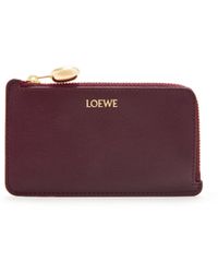 Loewe - Luxury Pebble Coin Cardholder In Shiny Nappa Calfskin - Lyst
