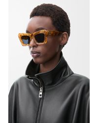 Loewe - Luxury Beveled Cateye Sunglasses - Lyst