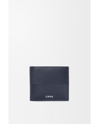 Loewe - Luxury Bifold Wallet In Textured Classic Calfskin - Lyst